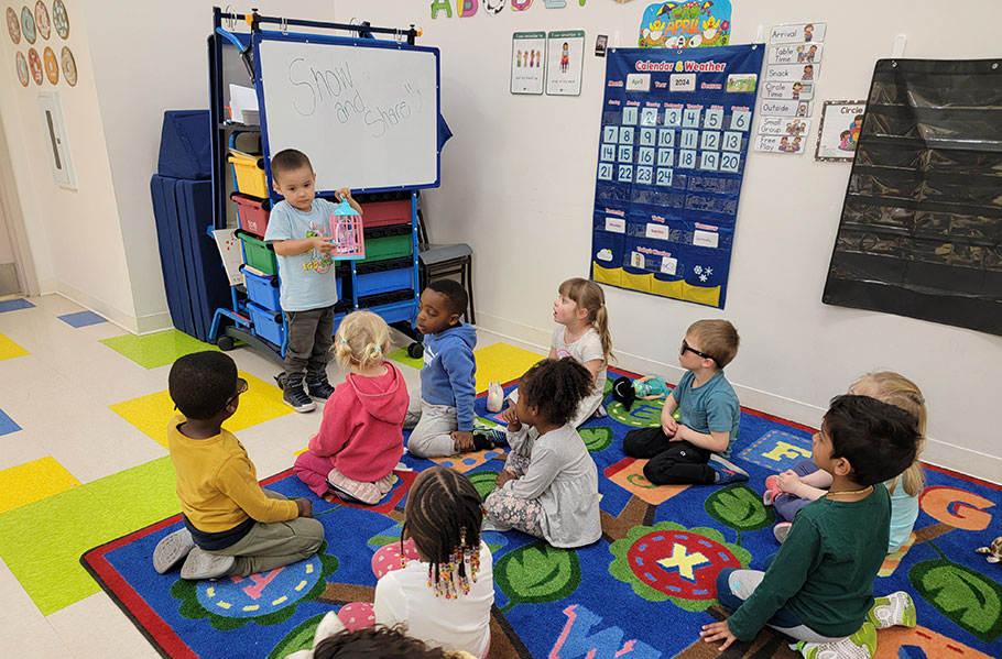 Junior Kindergarten children at Heart for Children Early Learning Centre are learning to learn.
