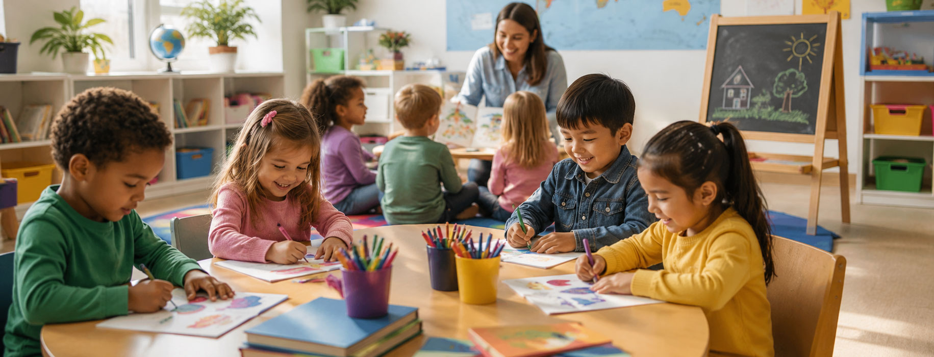 A Heart for Children Early Learning Centre, Airdrie, Alberta, offers small sized  Kindergarten classes to children of all abilities.